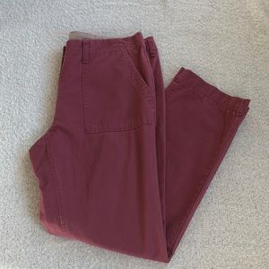 Dalia mauve cotton, Capris size 8